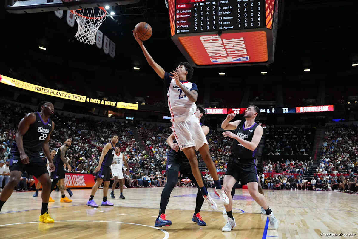 AJ Dybantsa, Will Riley shine in 104-85 Wizards win over Kings