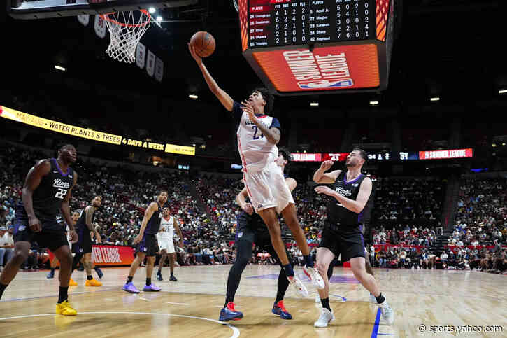 AJ Dybantsa, Will Riley shine in 104-85 Wizards win over Kings