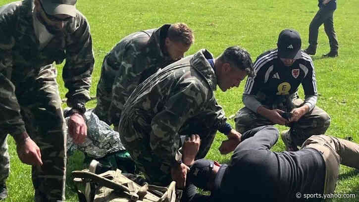 Bombs, blood, ambushes - football coaching with the army