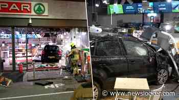 Enorme ravage langs A50: bestuurder rijdt shop tankstation binnen