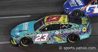 Bubba Wallace penalized on final lap at EchoPark; scored with 29th-place finish