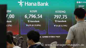 Hynix- und Samsung-Kurssturz drücken Südkoreas Aktienmarkt massiv