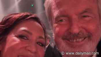 Sam Neill pictured for the final time: Jurassic Park star looked happy and healthy as he attended the Aria Hall Of Fame Awards just four weeks ago - before his 'sudden and unexpected' death aged 78