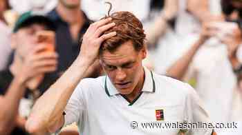 Jannik Sinner's Wimbledon prize money halved as he loses £1.7m after Alexander Zverev win