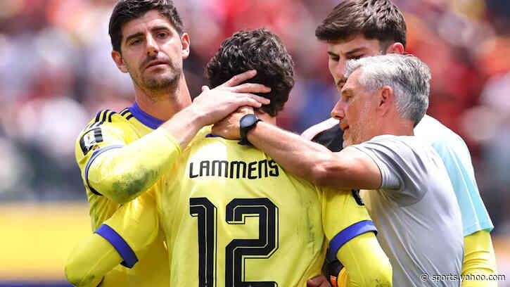 Merino pounces on Lammens mistake to score late winner for Spain