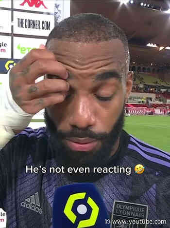 Lacazette’s voice was gone after the match 🗣️🥵 #ligue1 #football #sports #foot #ligue1mcdonalds