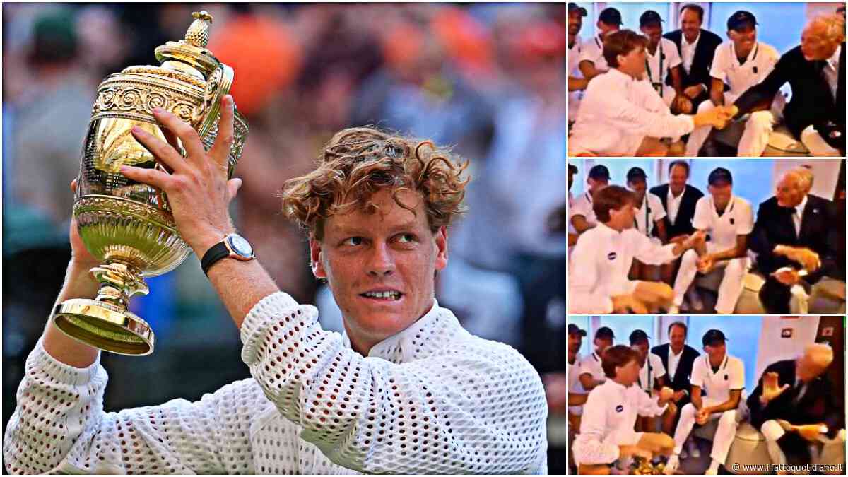 La gaffe di Buonfiglio a Wimbledon: Sinner lo allontana per rispettare il cerimoniale. Poi i complimenti del presidente del Coni