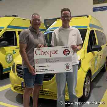 Robin Matena Duchenne 40 doneert € 1.000 aan Ambulance Wens