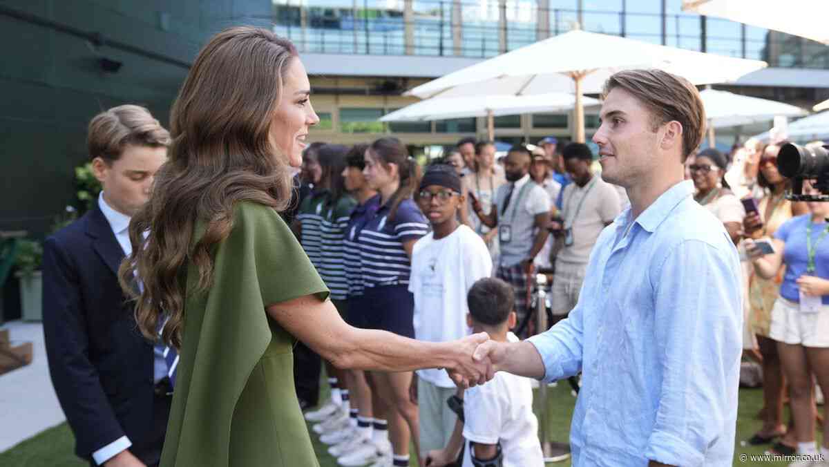 Wimbledon sensation Arthur Fery tells Princess of Wales 'I'm free' to play with royals