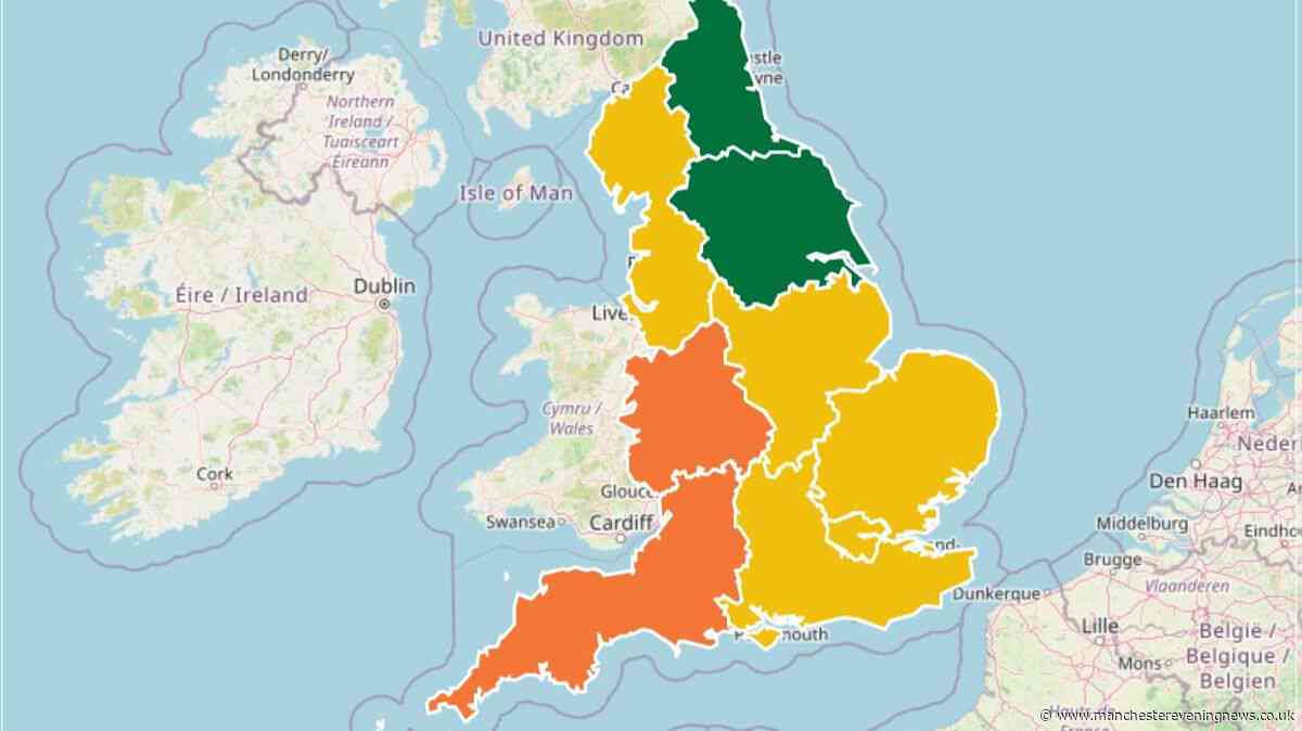 UKHSA extends heat-health warnings as heatwave continues - full list of alerts