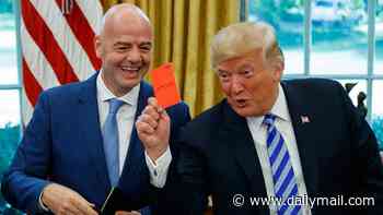 Donald Trump's White House back ENGLAND to win the World Cup after co-hosts were thrashed by Belgium - and Harry Kane's golf game with the US president