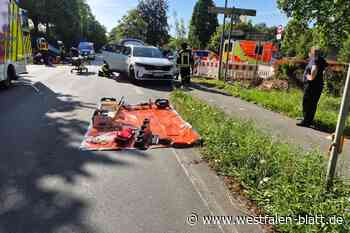 Bielefelder nach Autounfall in Vlotho in Lebensgefahr