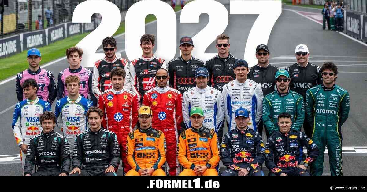 Übersicht: Die Fahrer und Teams der Formel-1-Saison 2027