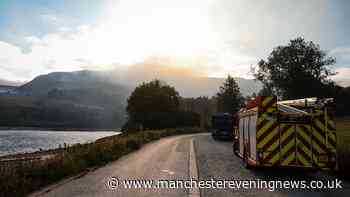 Dovestone firefighters tackling huge blaze move into 'offensive operation' as firework footage reviewed