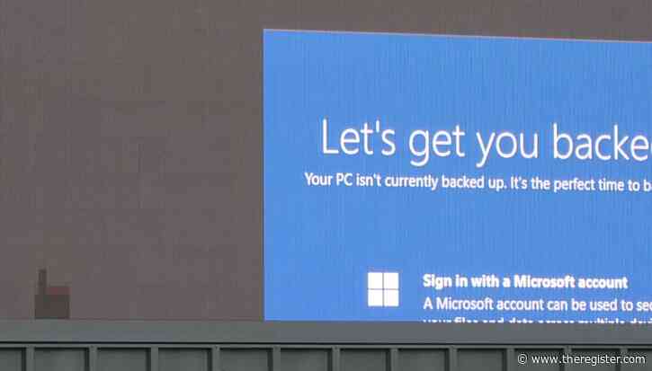 Backup and running? Not this digital sign