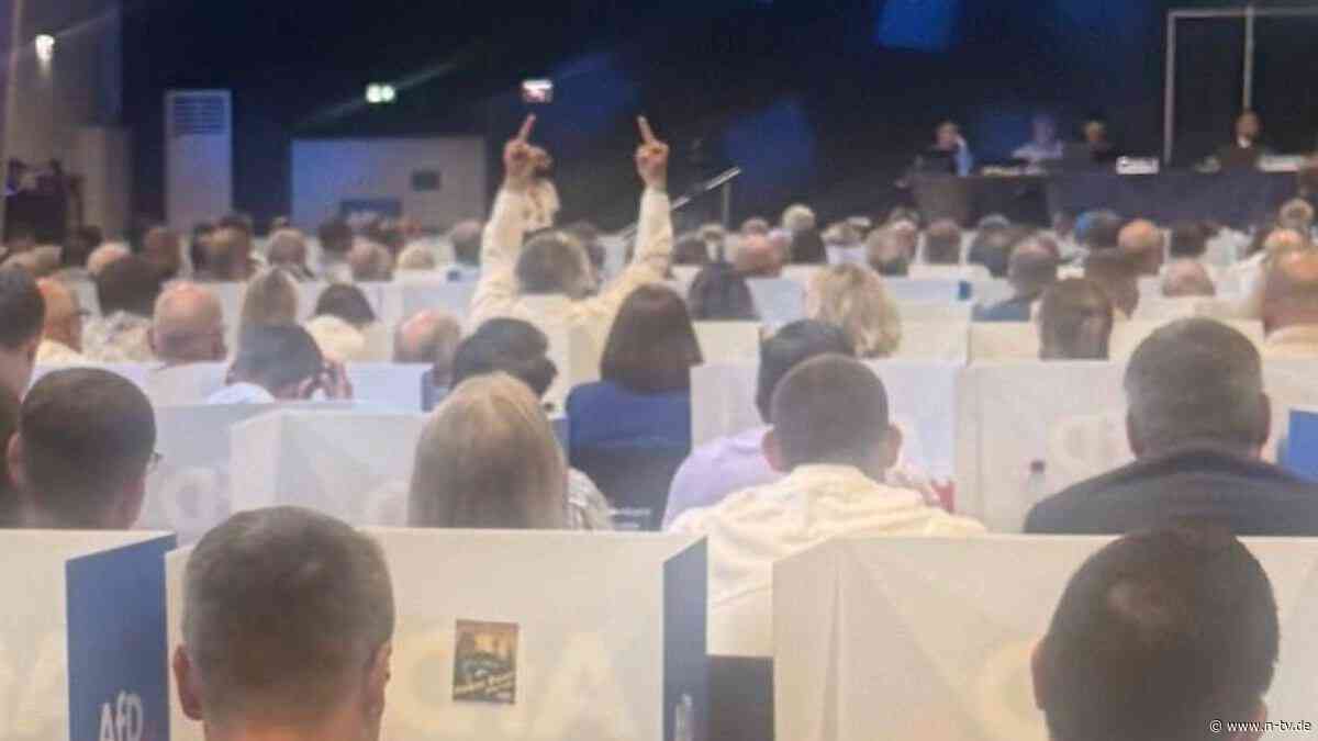 Weidel "findet das nicht gut": Gewaltvorwurf, Drohungen und Mittelfinger bei AfD-Parteitag in NRW