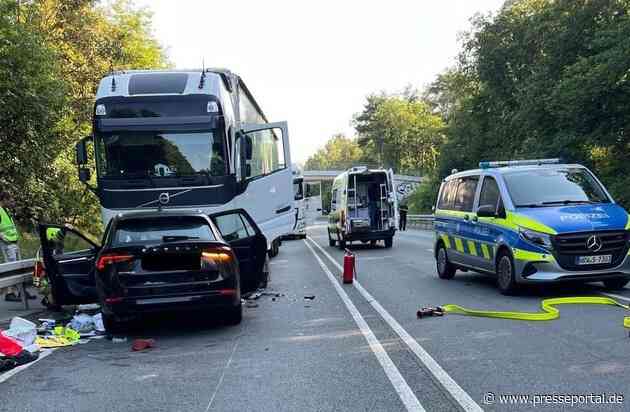 FW Paderborn: Verkehrsunfall auf der B1n fordert zwischen den Ausfahrten Diebesweg und Schützenstraße ein Todesopfer