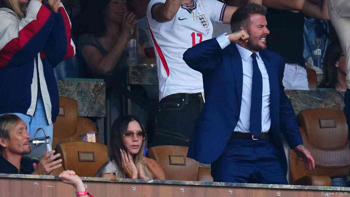 Er tickt aus, sie bleibt reglos: Die Beckhams werden zur Lachnummer