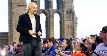 James at Mouth of the Tyne in 21 pictures as sun shines over Tynemouth Priory for indie icons