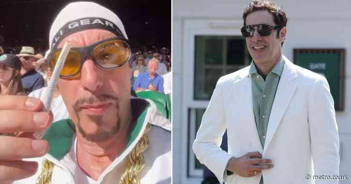 Sacha Baron Cohen makes Ali G comeback at Wimbledon while claiming he’s ‘selling drugs’