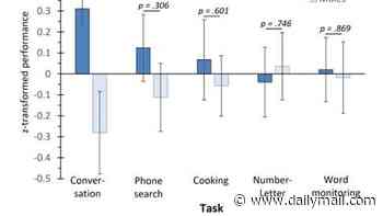 Women really ARE better at multitasking! Study shows men can't hold a conversation while busy - but ladies find it easy