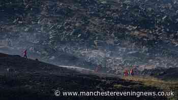 Dovestone moor fire LIVE as youths who set off fireworks 'identified' as crews try to stop blaze spreading