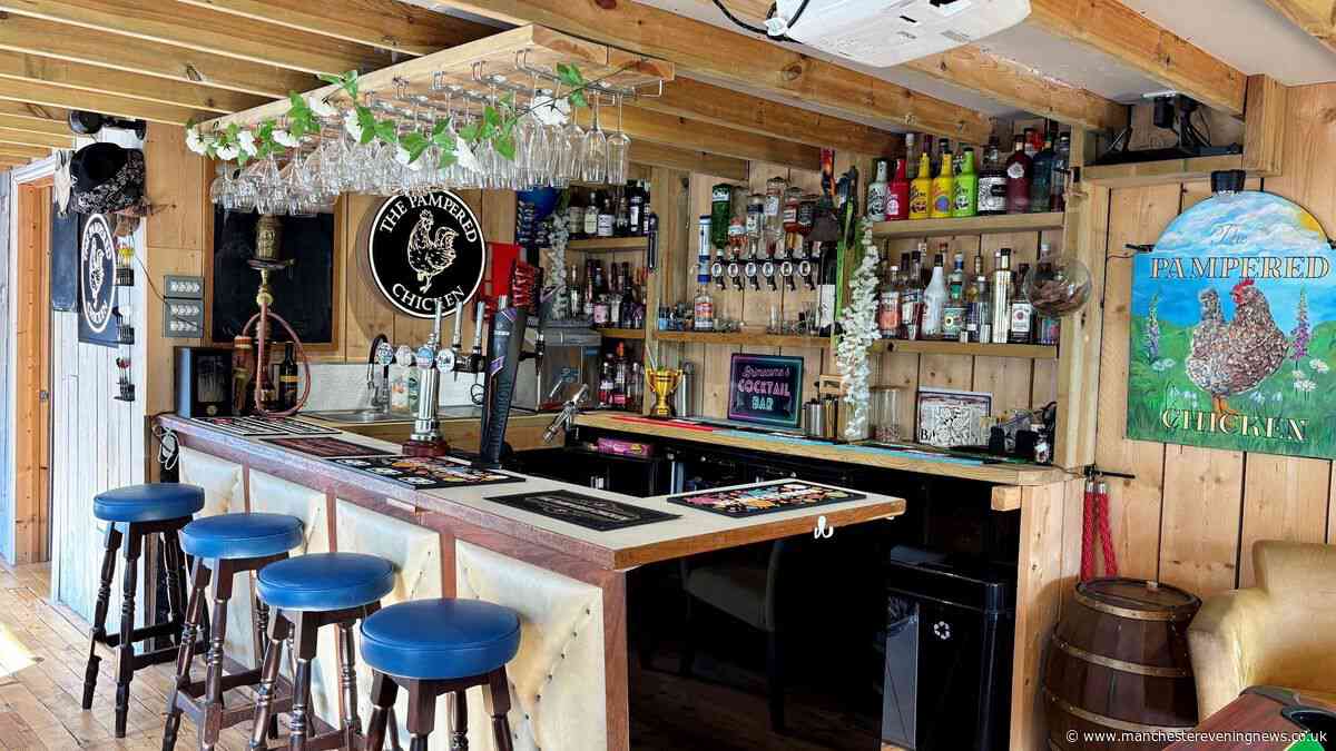 Garden pub built almost entirely from recycled materials in running for national competition