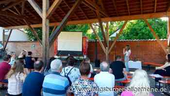 Mutige Karaoke-Sänger beim Ziegelei-Gottesdienst in Untereichen