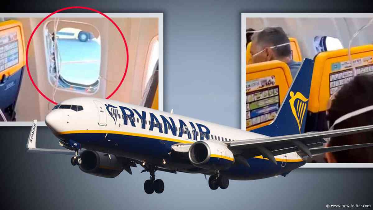 Onderzoek gestart in VS en Europa na horrorvlucht van Ryanair waarbij man bijna uit raam werd gezogen
