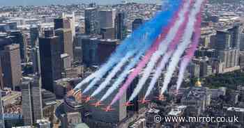 Incredible pictures capture the Red Arrow's unforgettable US tour