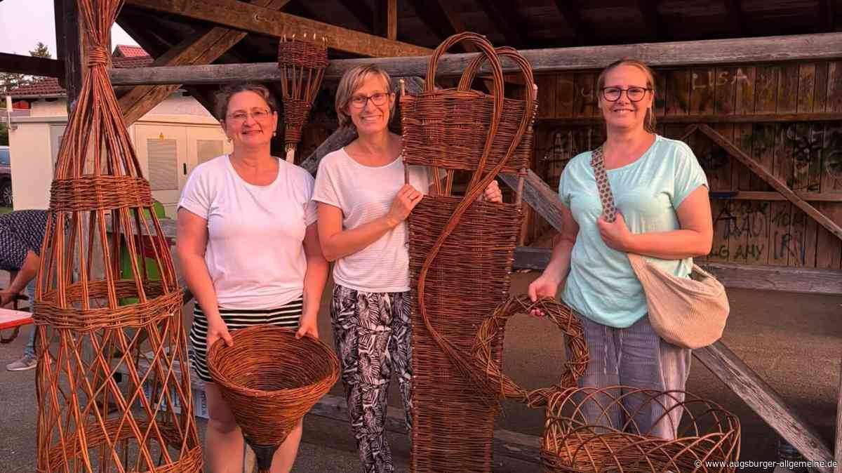 Weidenflechten beim Gartenbauverein