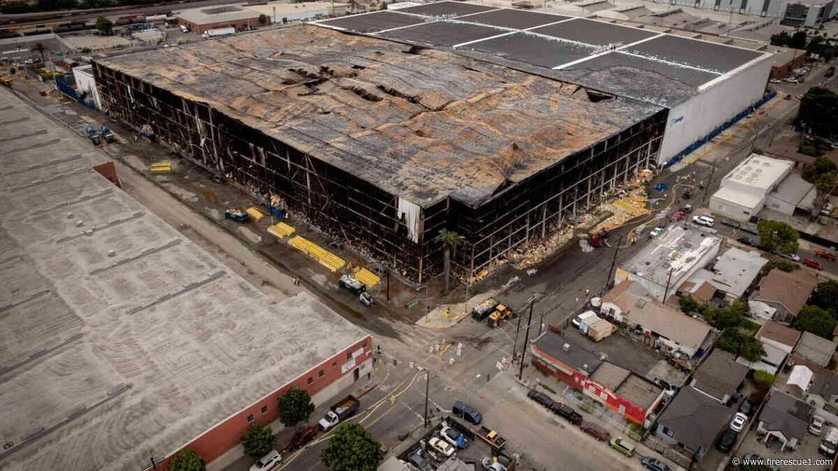 Solar panels scrutinized after massive L.A. cold storage fire
