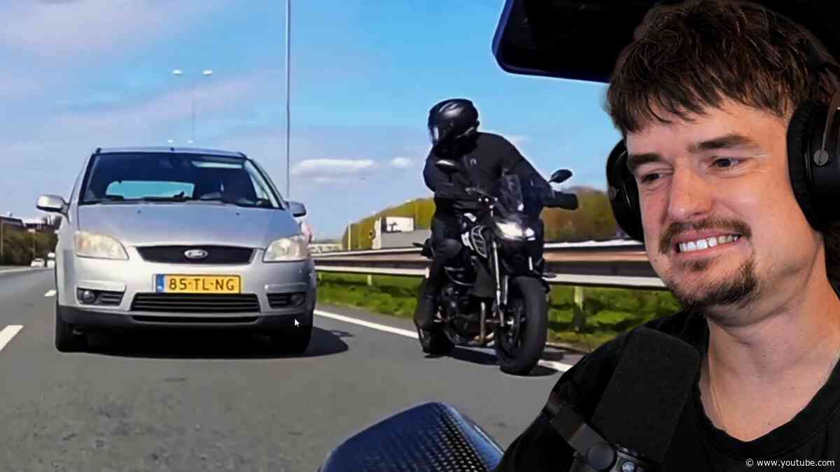 Bestuurder heeft mot met motorrijder