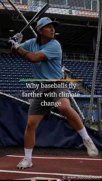 Why baseballs fly farther with climate change