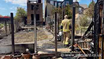 Exclusive: Full scale of Walthamstow fire devastation revealed as blaze guts home and destroys gardens