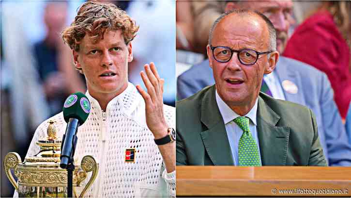 Wimbledon, il cancelliere tedesco Merz “si è congratulato con Sinner”. Per il governo italiano era presente Abodi