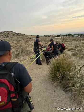 Injured hiker rescued at Albuquerque foothills trail