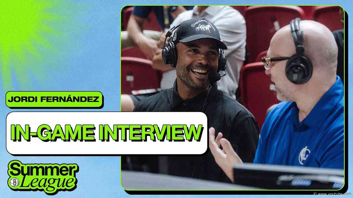 Head Coach Jordi Fernández Joins ESPN Broadcast During Nets Summer League Game 🎙️