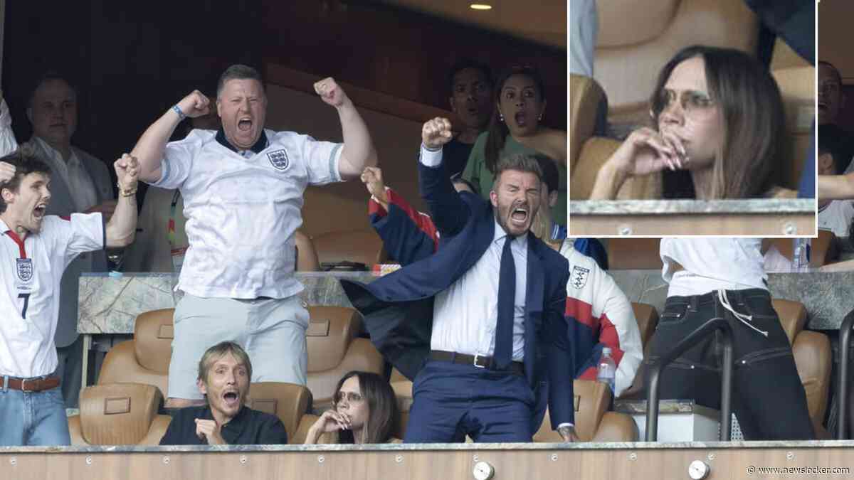 Victoria Beckham vertrekt geen spier na goal Engeland op WK 2026 en gaat viral: ’Onbetaalbaar moment’