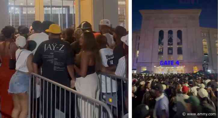 Jay-Z Yankee Stadium concert delayed for several hours amid lockdown triggered by crowds rushing security