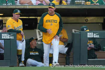Athletics Fire Pitching Coach Scott Emerson