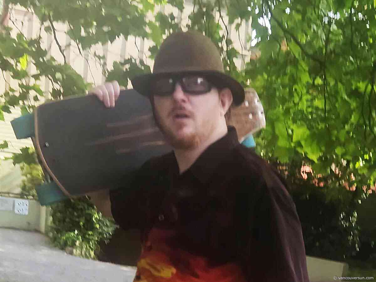 B.C. crime news: Man swings longboard in unprovoked bus stop attack