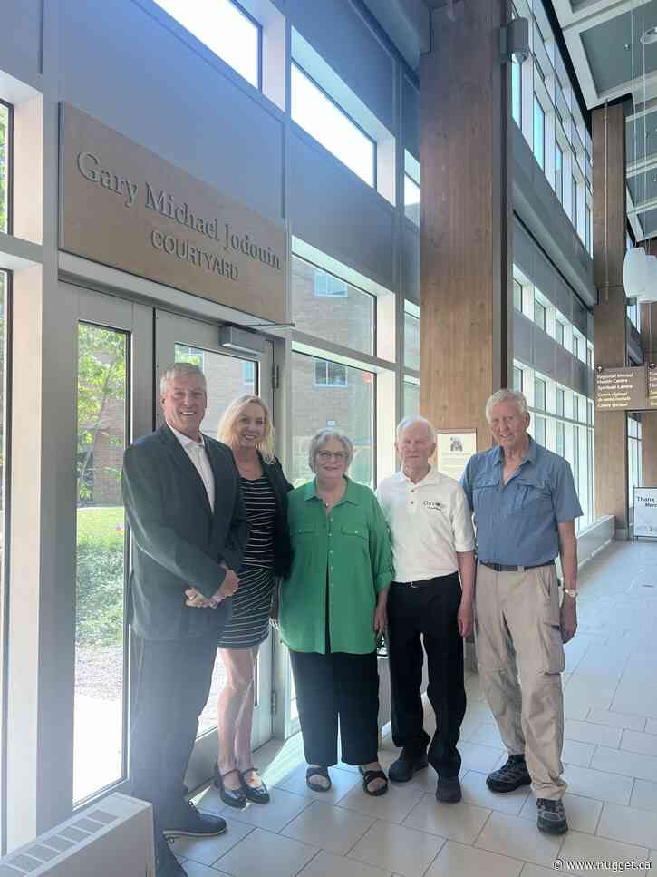 Courtyard at North Bay Regional Health Centre named in honour of Gary Jodouin