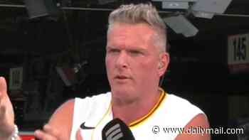 Tense moment Pat McAfee hits back at 'tacky' Taylor Swift and Travis Kelce wedding diss live on ESPN as he speaks on guest list drama