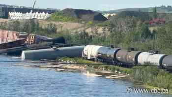 Train derailment sends 11 freight cars into wetland in southwest Calgary