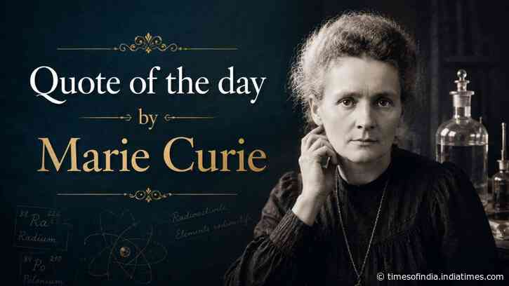 Quote of the day by Marie Curie: "Life is not easy for any of us. But what of that? We must have perseverance and…" - understand what confidence and perseverance can achieve that talent alone never will
