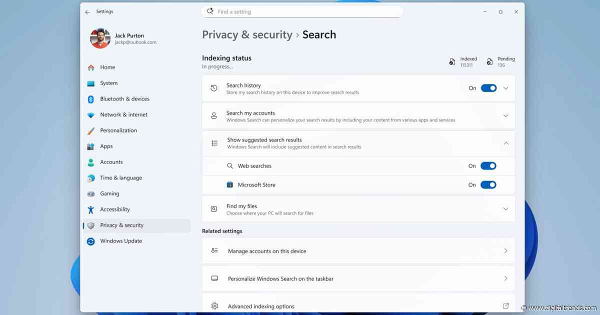 Microsoft is finally fixing the worst thing about Windows Search, but you can’t try it just yet