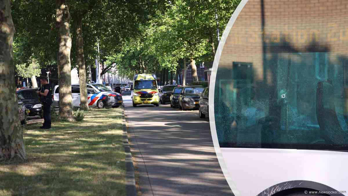Kogel vliegt door ruit van stadsbus met passagiers bij schietpartij in Rotterdam