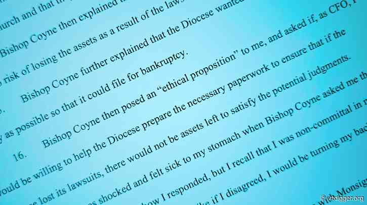 Court filing alleges Vermont Catholic Church posed ‘ethical proposition’ to shield funds from abuse survivors