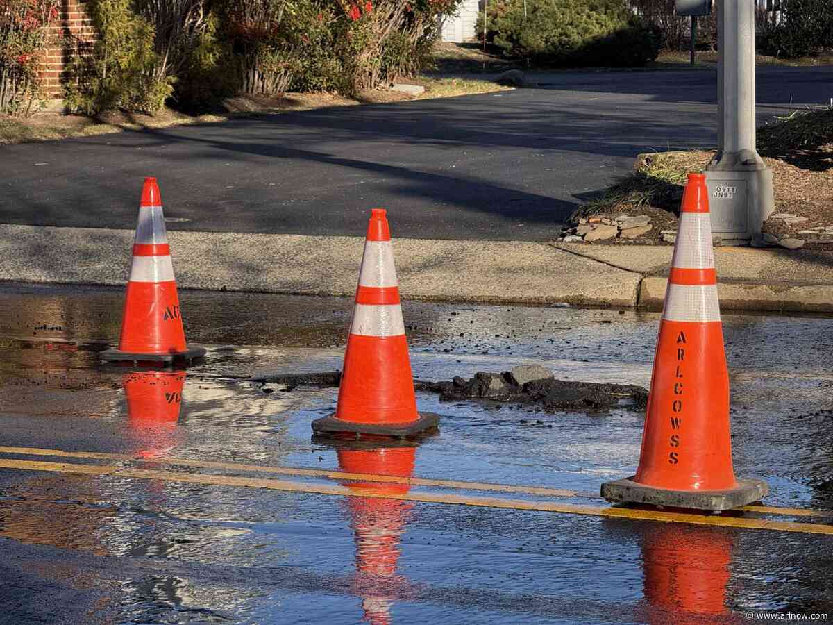 Water valve leak in North Arlington impacts 100 customers, detours traffic
